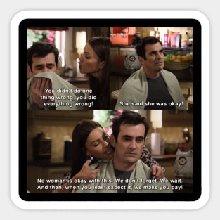 Gloria Pritchett and Phil Dunphy quote from Modern Family Sticker